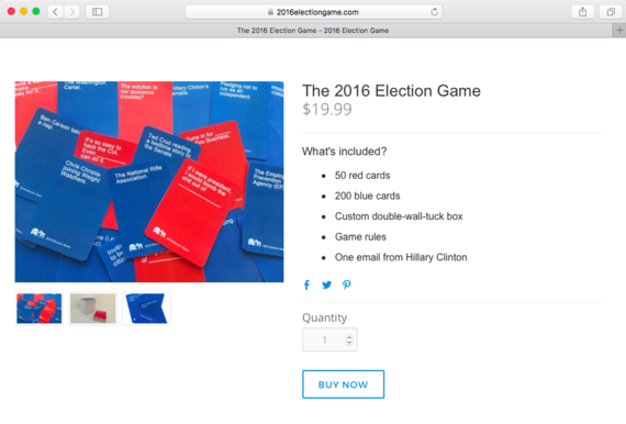 2016 Election Game website