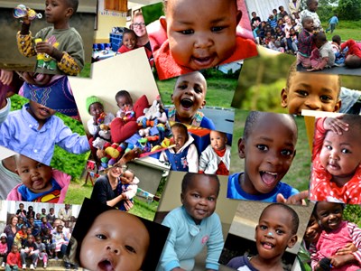 Montage of orphanage photos