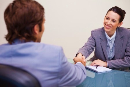 interviewing candidate for job