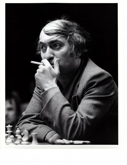 Mikhail Tal at the 'Tournament of Stars' (Montréal, 1979).