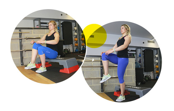Single Leg Box Squats with Personal Trainer Michael Betts & TRAINFITNESS