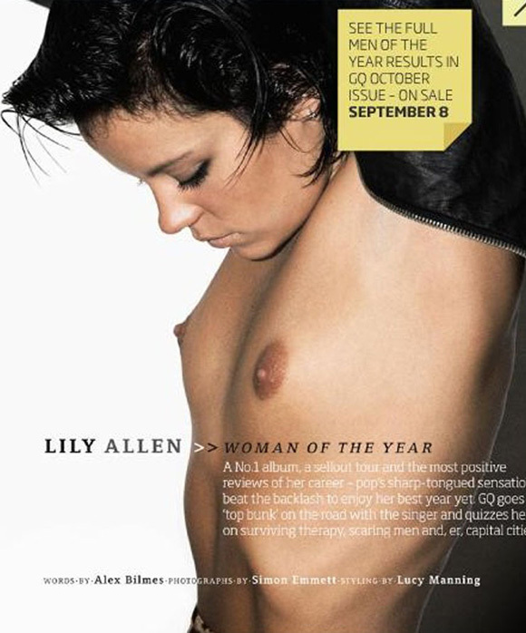 Lily Allen Topless For GQ Honor PHOTOS HuffPost