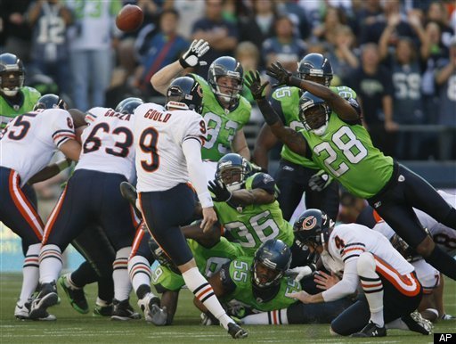 Seattle Seahawks infamous neon green jerseys - though they lost