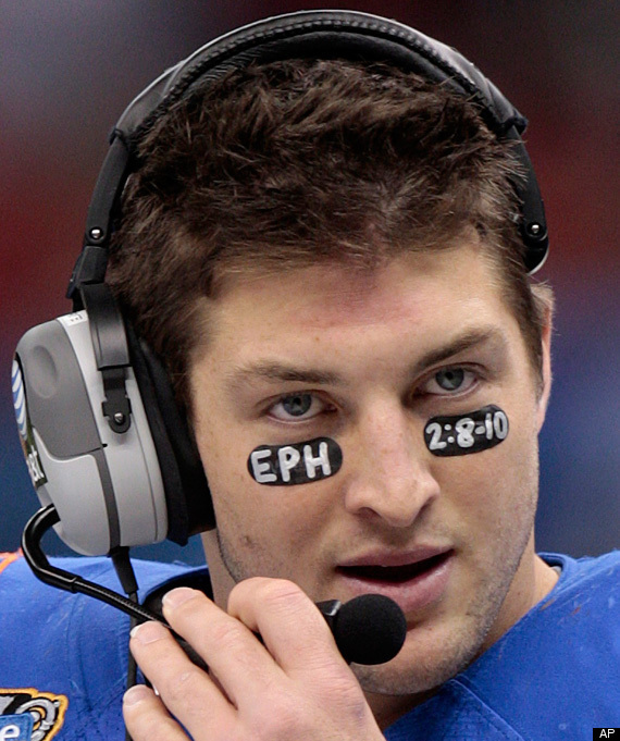 Tim Tebow's New I Told You So Eyeblack 