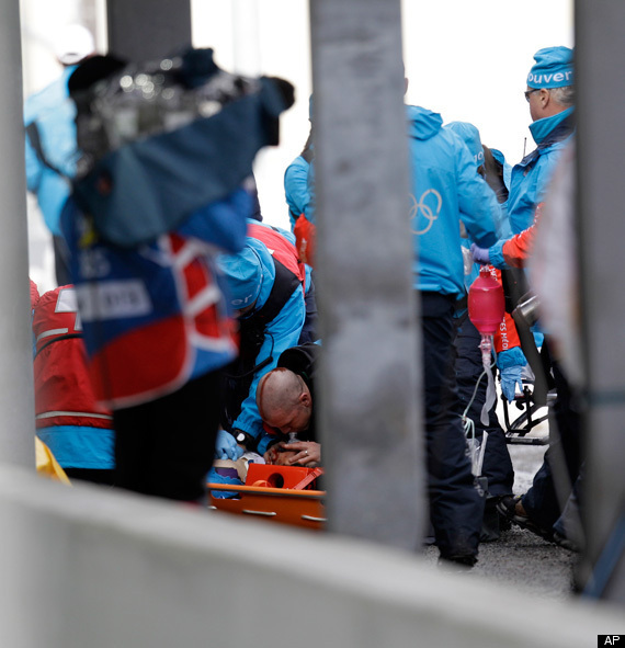 NODAR KUMARITASHVILI CRASH LUGE OLYMPICS 