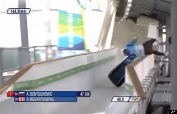 NODAR KUMARITASHVILI CRASH LUGE OLYMPICS 