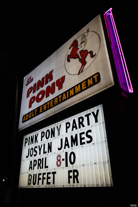 Scroll down for pictures of the Pink Pony's signs. on... extremely sex...