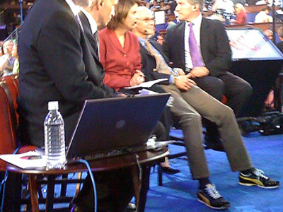 Carville Wears Pumas Off-Camera (PHOTO 