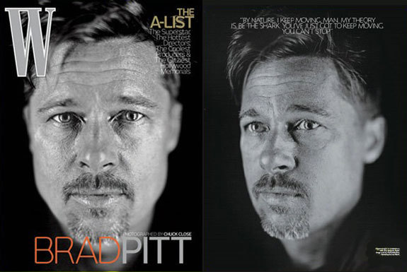 Brad Pitt Chuck Close