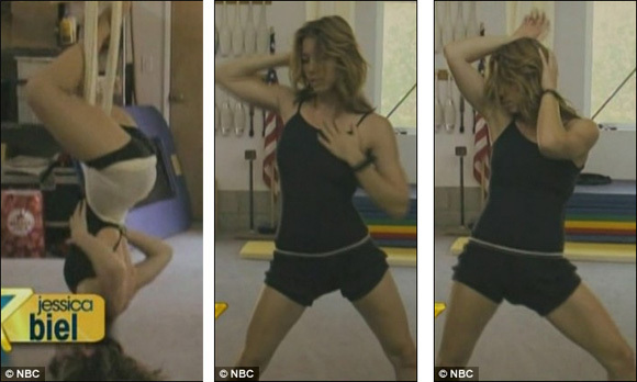 Jessica Biel Stripping Powder Blue Behind The Scenes Video