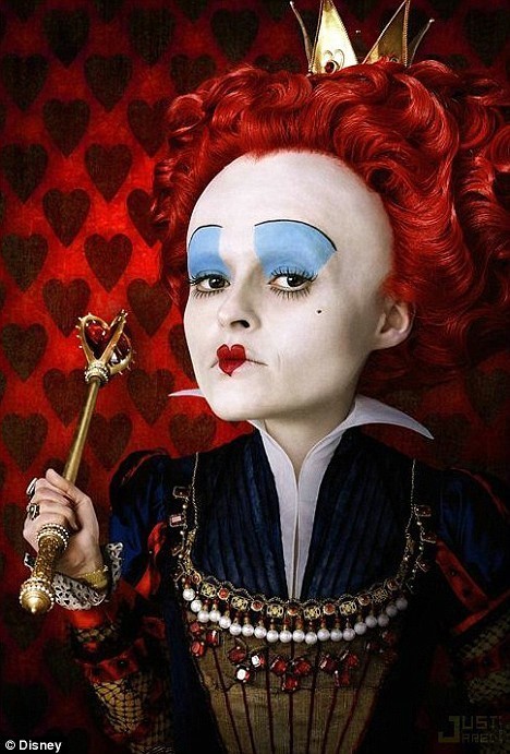 Johnny Depp As Mad Hatter, Helena Bonham Carter's Red Queen And Anne ...