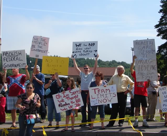 funny tea party protest signs